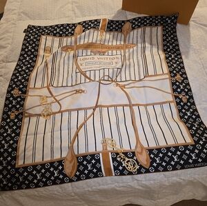 Louis Vuitton Carre 90 My Neverfull Square Monogram Scarf M96471